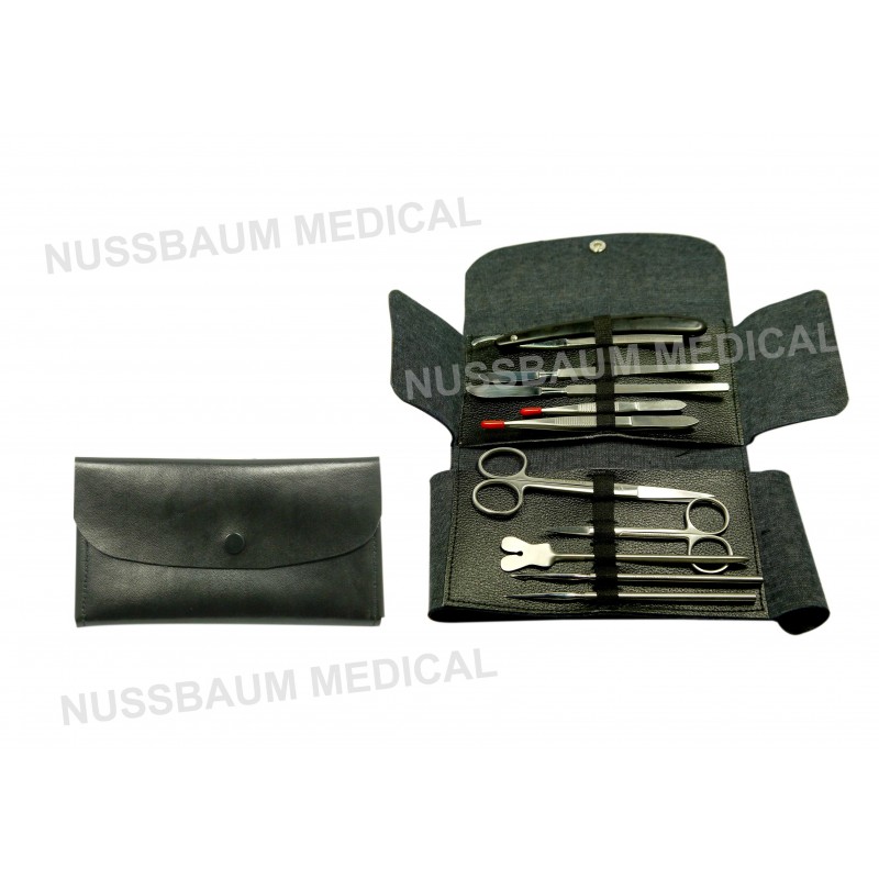 Trousse à dissection vendue avec 11 éléments distribuée par Nussbaum Médical