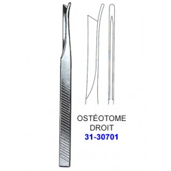 Ostéotome Silver Droit 18 cm distribué par Nussbaum Médical