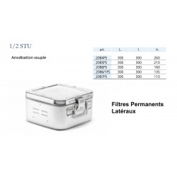 Conteneur Filtres Permanents Latéraux Taille 1/2 distribué par Nussbaum Médical