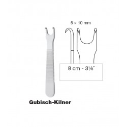 Crochet de Gubisch-Kilner 8 cm - 5 x 10 mm
