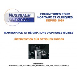 Maintenance et réparation d'optiques rigides par Nussbaum Médical