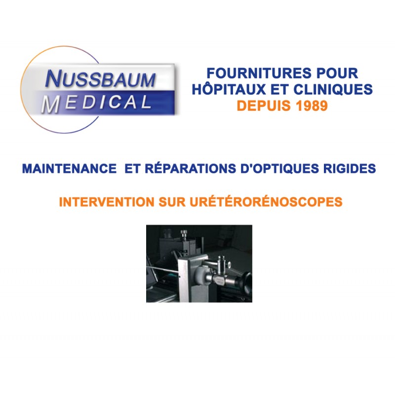 Maintenance et réparation d'urétérorénoscopes par Nussbuam Médical