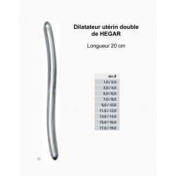 Bougie Hegar, dilatateur utérin double, dispositif médical distribué par Nussbaum Médical