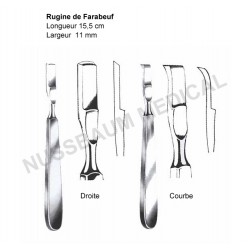 Rugine de Farabeuf , longueur 15,5 cm, largeur 11mm, pour a chirurgie orthopédique