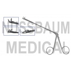 Micro-Pince auriculaire Fine Droite Fenêtrée Strümpel, Cuillères Ovales 2,5 x 6mm distribuée par Nussbaum Médical