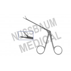 Pince auriculaire à préhension Duckbill, tige ø 2,5 mm, tige longueur utile 80 mm, distribuée par Nussbaum Médical