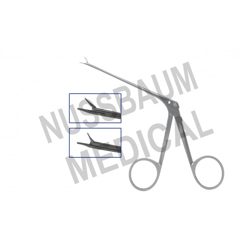Pince auriculaire de fermeture pour fil McGee Mini, Tige longueur utile 80 mm, Tige ø1,6mm, distribuée par Nussbaum Médical