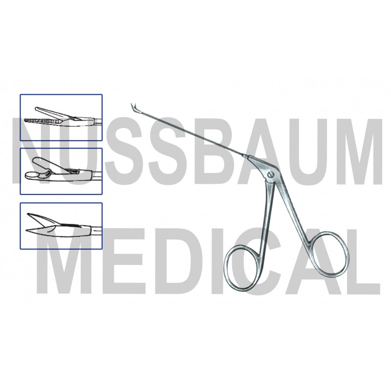 Pince auriculaire de Wullstein, Tige tubulaire, Tige longueur utile 80 mm, distribuée par Nussbaum Médical