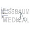 Pince auriculaire de Wullstein, Tige tubulaire, Tige longueur utile 80 mm, distribuée par Nussbaum Médical