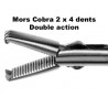Insert préhension, Mors Cobra 2 x 4 dents, double action distribué par Nussbaum Médical