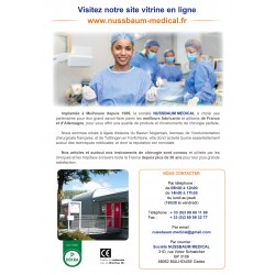 Brochure Biomédicaux Octobre 2023 publiée par Nussbaum Médical, 4ème de couverture