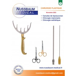 Fascicule Chirurgie Plastique édité par Nussbaum Médical - Couverture - Novembre 2023