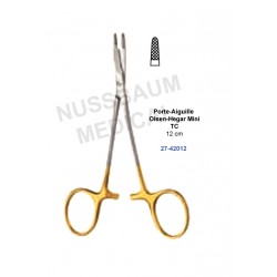Porte-Aiguille Olsen-Hegar Mini TC 12 cm pour chirurgie plastique distribué par Nussbaum Médical