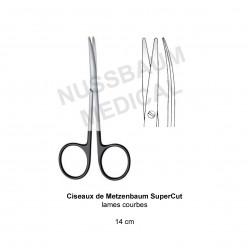 Ciseaux à Dissection Metzenbaum de 14 cm, gamme Supercut distribués par Nussbaum Médical