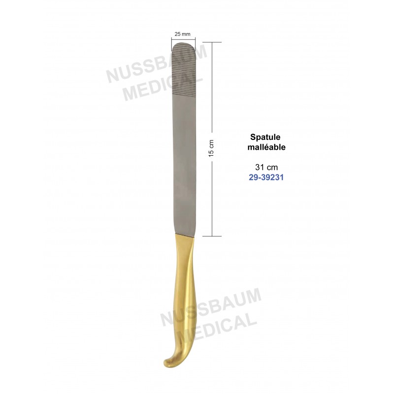 Spatule malléable 31 cm distribuée par Nussbaum Médical