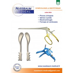 Brochure Gynécologie et Obstétrique éditée par Nussbaum Médical en juillet 2024, couverture