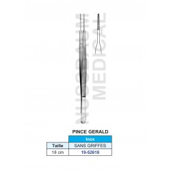 Pince à disséquer Gerald sans griffes de 18 cm distribuée par Nussbaum Médical