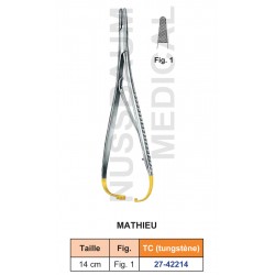 Porte-aiguille Mathieu tungstène TC distribué par Nussbaum Médical