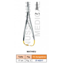 Porte-aiguille Mathieu tungstène TC distribué par Nussbaum Médical