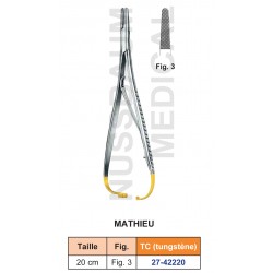 Porte-aiguille Mathieu tungstène TC distribué par Nussbaum Médical