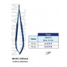 Micro Ciseaux Droits en Titane Corps Arrondi distribués par Nussbaum Médical