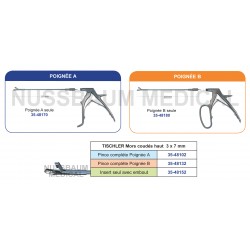Tischler pince à biopsie orientable et démontable pour chirurgie gynécologique distribués par Nussbaum Médical