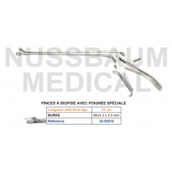 Pince à biopsie avec poignée spéciale distribuée par Nussbaum Médical