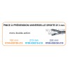 Inserts ø 3 mm pince à préhension universelle droite mors double actiondistribués par Nussbaum Médical