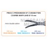 Inserts ø 10 mm pince à préhension et dissection courbe Maryland mors double action distribués par Nussbaum Médical