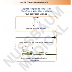 Pince bde coagulation bipolaire distribuée par Nussbaum Médical