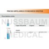 Pinces bipolaires standards droites pointe 1 mm distribuées par Nussbaum Médical