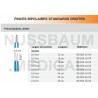 Pinces bipolaires standards droites pointe 2 mm distribuées par Nussbaum Médical