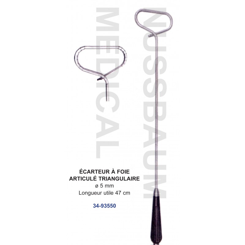 Ecarteur à foie articulé triangle 47 cm distribué par Nussbaum Médical