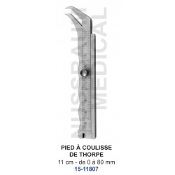Pied à coulisse de Thorpe 11cm distribué par Nussbaum Médical