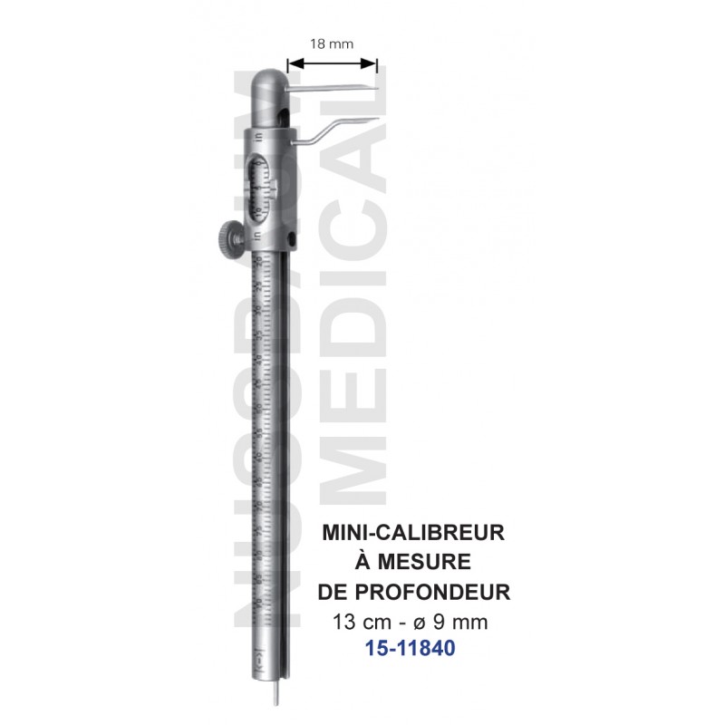 Mini-calibreur à mesure de profondeur distribué par Nussbaum Médical