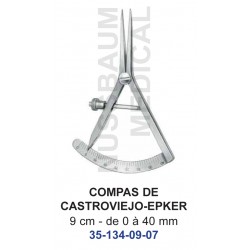 Compas de Castroviejo-Epker 9 cm distribué par Nussbaum Médical