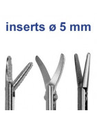 Inserts pour pince de laparoscopie diamètre 5 mm