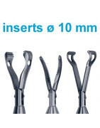 Inserts pour pince de laparoscopie diamètre 10 mm