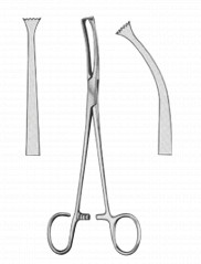 Pince Colver 19 cm courbe distribuée par Nussbaum Médical