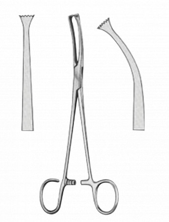 Pince Colver 19 cm courbe distribuée par Nussbaum Médical