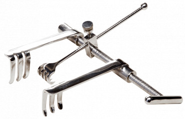 Ecarteur Aubry à 3 valves ouvert distribué par Nussbaum Médical