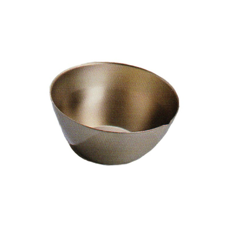 Cupules inox à bec fond plat