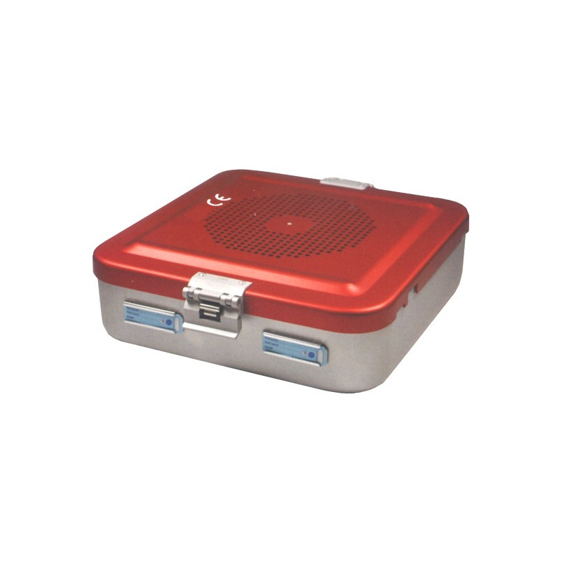 Container demi-plat à couvercle perforé, fond non-perforé