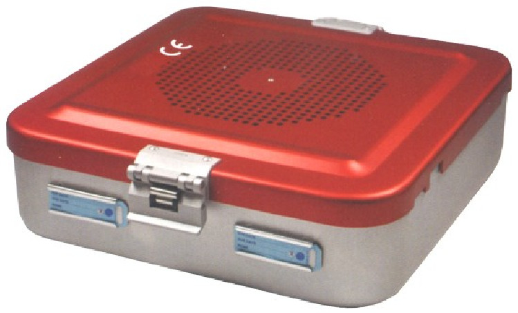 Container demi-plat à couvercle perforé, fond non-perforé distribué par Nussbaum Médical