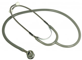 Stéthoscope Duoscope Luxe Nourrisson Double Pavillon coloris gris distribué par Nussbaum Médical