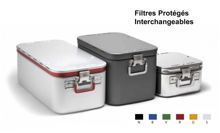 Conteneurs Filtres Protégés Interchangeables Taille 3/4