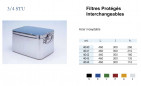 Conteneurs Filtres Protégés Interchangeables Taille 3/4