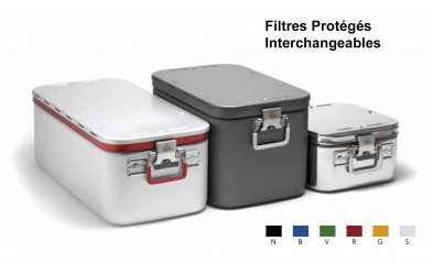 Conteneurs Filtres Protégés Interchangeables Taille 1/2