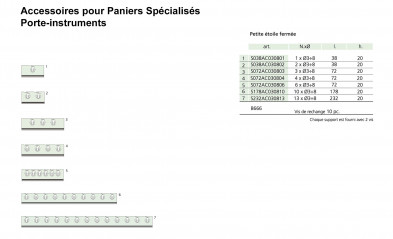 Support d’instruments en silicone, forme petite étoile fermée