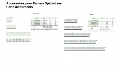 Support d’instruments en silicone, forme grande étoile et peigne